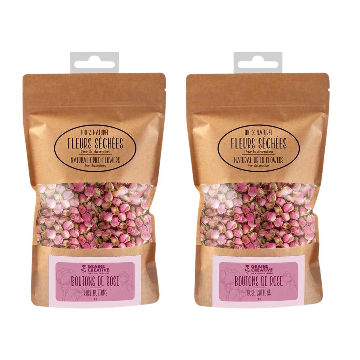Fleurs séchées décoratives Boutons de rose 16 g thumbnail