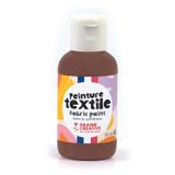 Peinture pour textile 50 ml - chocolat thumbnail