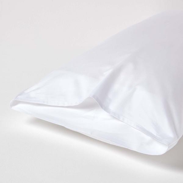 Taie d'Oreiller en coton BIO - Blanc - 400 fils thumbnail