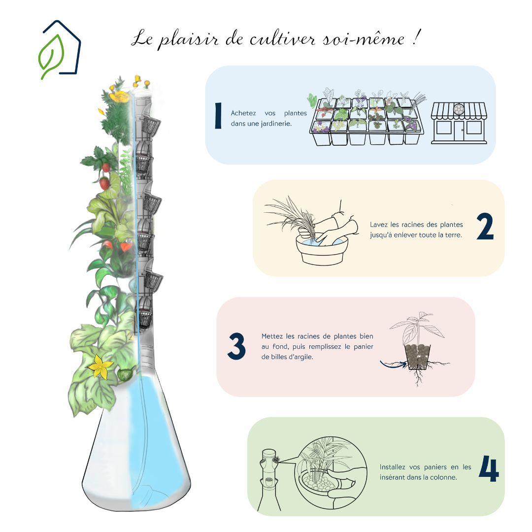 HomePotager  Colonne Aromatique, 6 Plants,  Intérieur thumbnail