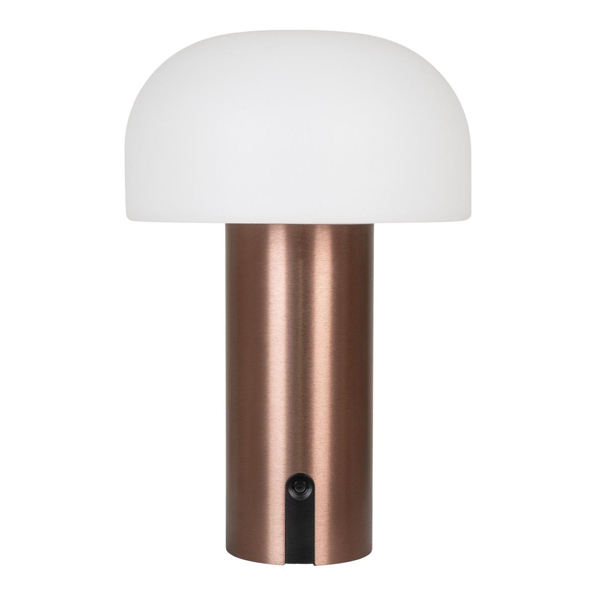Lampe blanc cuivre rechargeable thumbnail