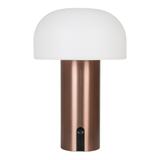 Lampe blanc cuivre rechargeable thumbnail