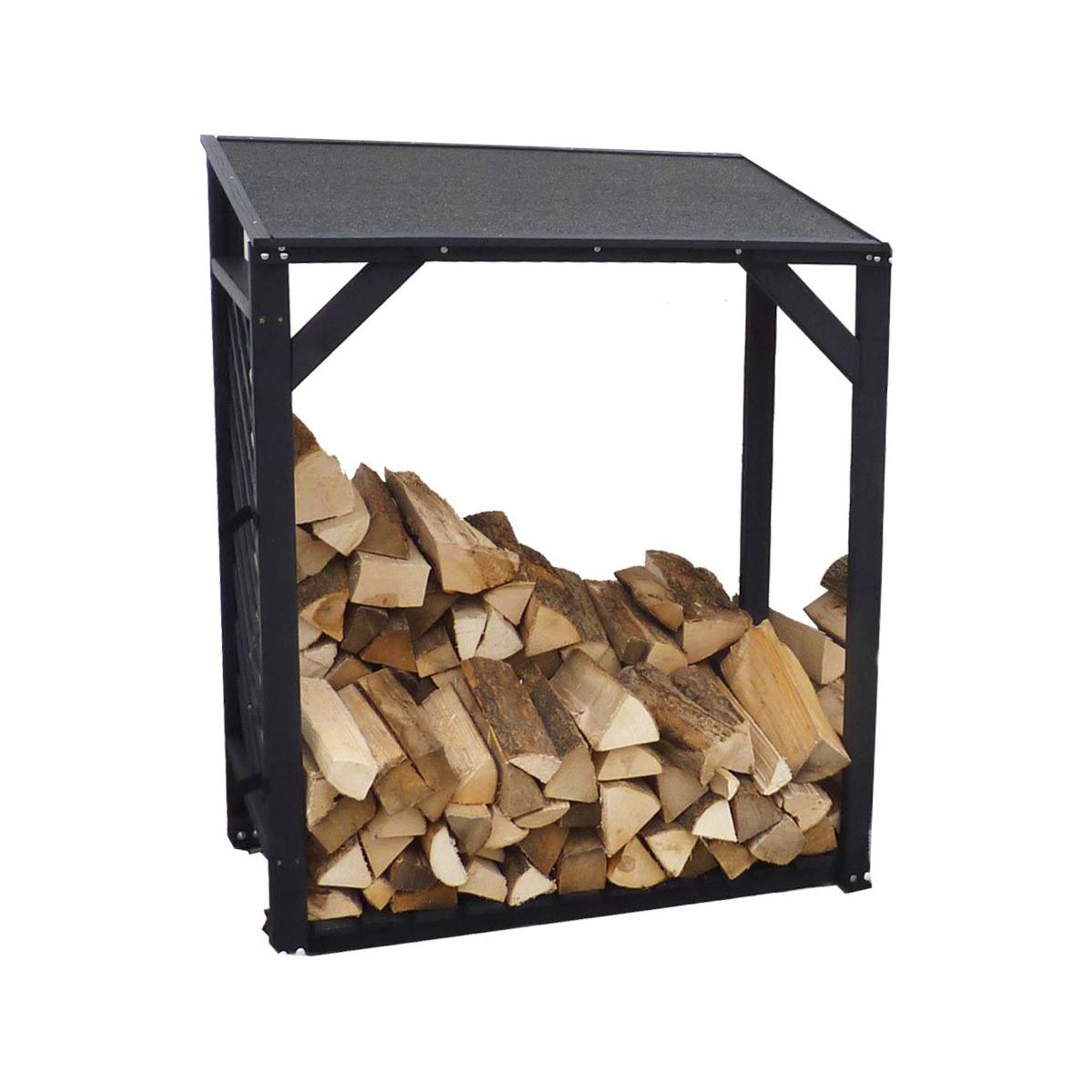 Extension bûcher treillis en bois Black edition thumbnail