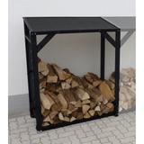 Extension bûcher treillis en bois Black edition thumbnail