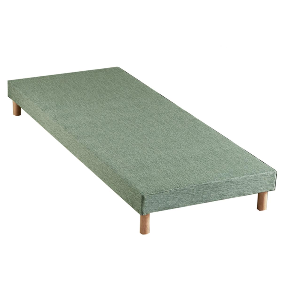 Ensemble matelas mousse sommier vert 90x190 thumbnail