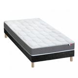 Ensemble matelas mousse hr sommier noir 90x190 thumbnail