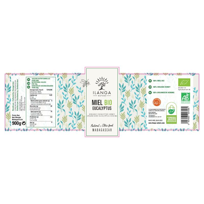 Miel d' Eucalyptus de Madagascar 900g thumbnail