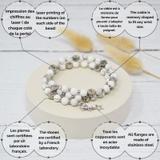 Bracelet d'allaitement - Howlite & Magnésite thumbnail