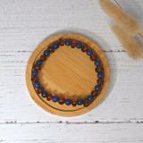 Bracelet adulte - Ambre / Lapis Lazuli thumbnail