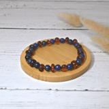 Bracelet adulte - Ambre / Lapis Lazuli thumbnail