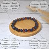 Bracelet adulte - Ambre / Lapis Lazuli thumbnail