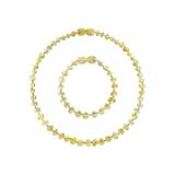 Box bracelet 14cm et collier 32cm en Ambre - thumbnail