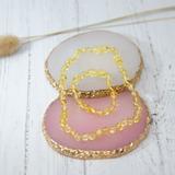 Box bracelet 14cm et collier 32cm en Ambre - thumbnail