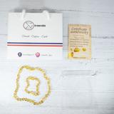 Box bracelet 14cm et collier 32cm en Ambre - thumbnail
