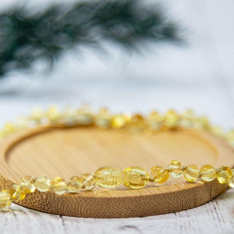 Box bracelet 14cm et collier 32cm en Ambre - thumbnail
