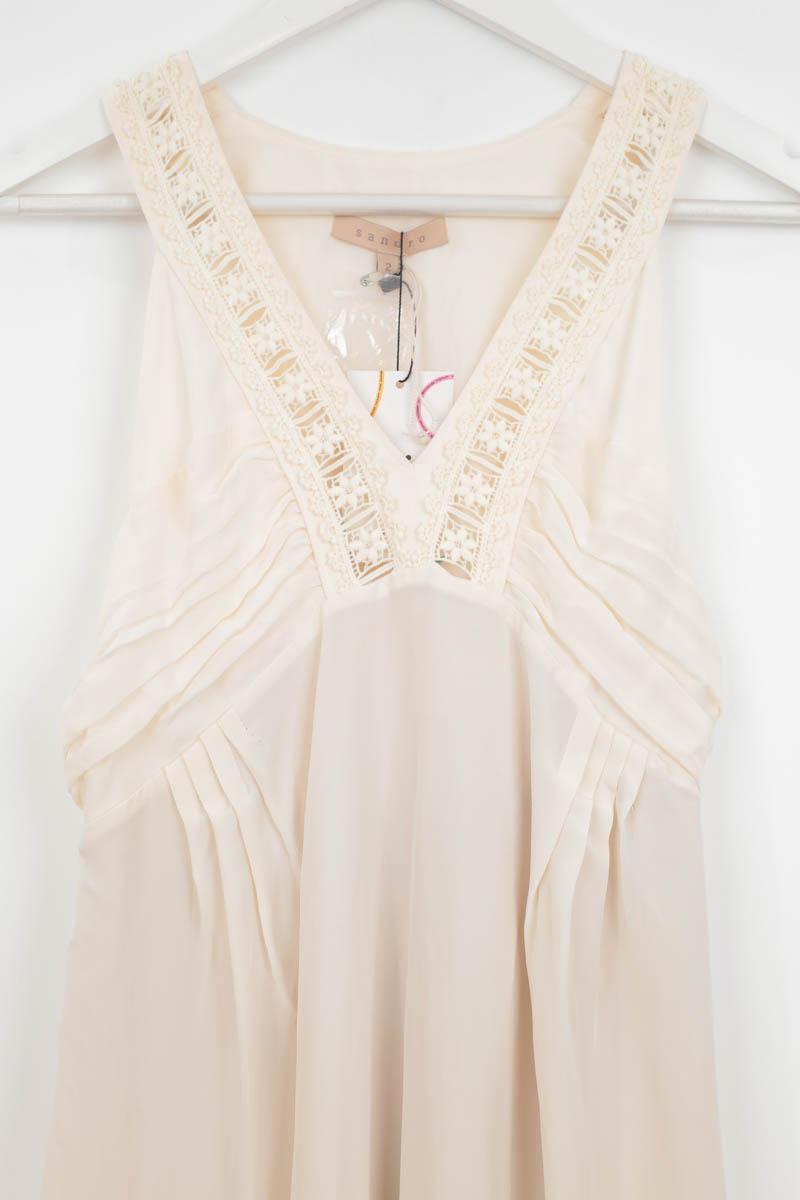 Robe Sandro blanc thumbnail