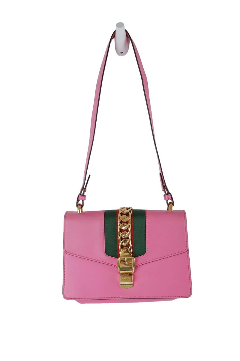 Sac porté épaule Sylvie Gucci en cuir thumbnail