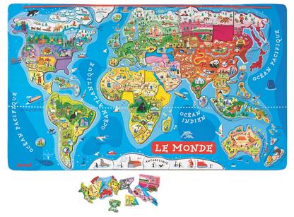 Puzzle Monde Magnétique 92 Pièces