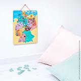 Puzzle carte d'Allemagne magnétique thumbnail