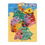 Puzzle carte d'Allemagne magnétique thumbnail