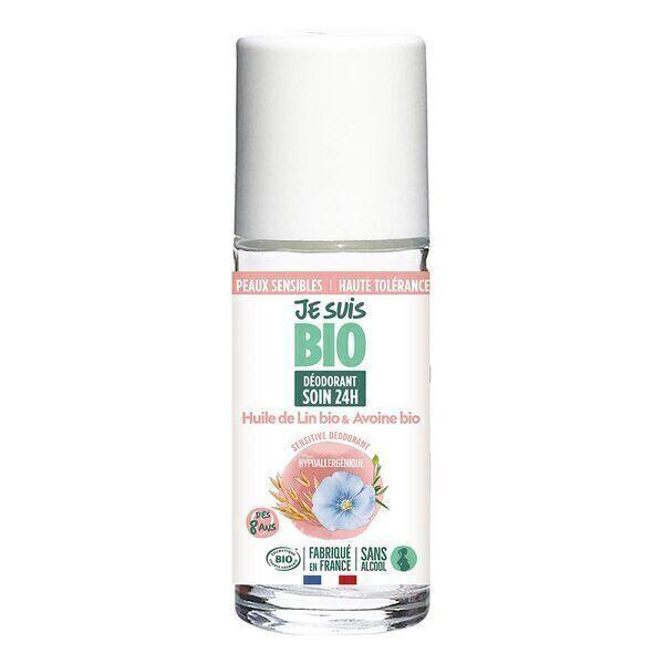 Déodorant roll-on avoine lin peau sensible 50ml