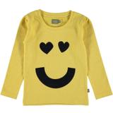 T-Shirt Fille "Happy" Bio Jaune thumbnail