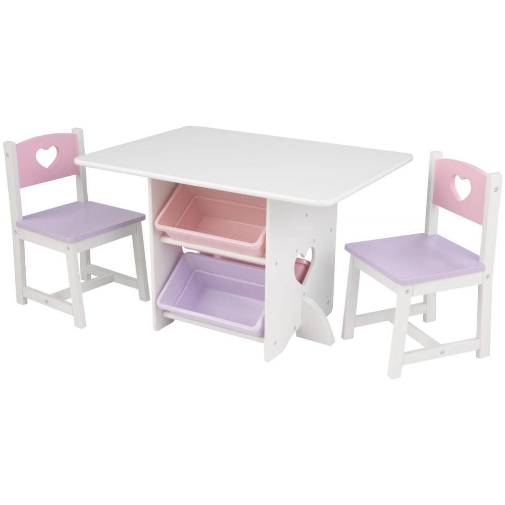 Ensemble table et 2 chaises Coeur thumbnail