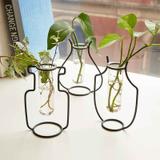 Vase en fer - soliflore arrondi - style industriel thumbnail