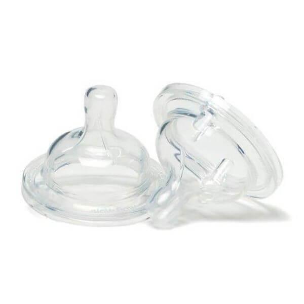 Lot de 2 tétines en silicone débit lent thumbnail