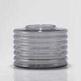 Vase déco en verre soufflé gris anthracite thumbnail