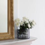 Vase déco en verre soufflé gris anthracite thumbnail