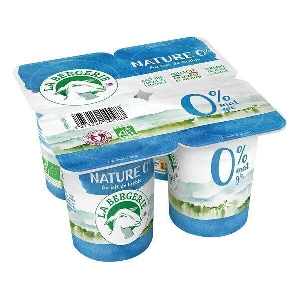 Yaourt brebis nature 0% 4x120g