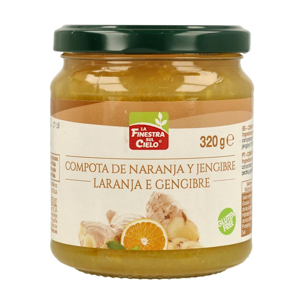 Compote biologique d'orange et de gingembre 320 g