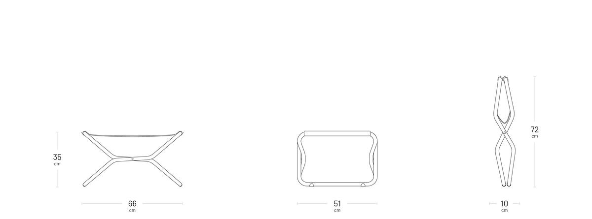 Repose-jambes / tabouret pliant - NEXT thumbnail