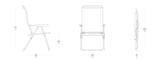 Fauteuil pliant matelassé multi-positions - ALU CHAM thumbnail