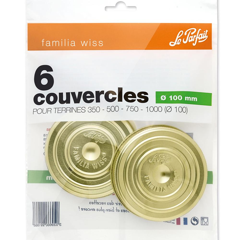 Sachet de 6 couvercles Familia Wiss 10 cm thumbnail