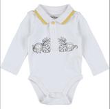 DPAM - Polo blanc, moutarde thumbnail