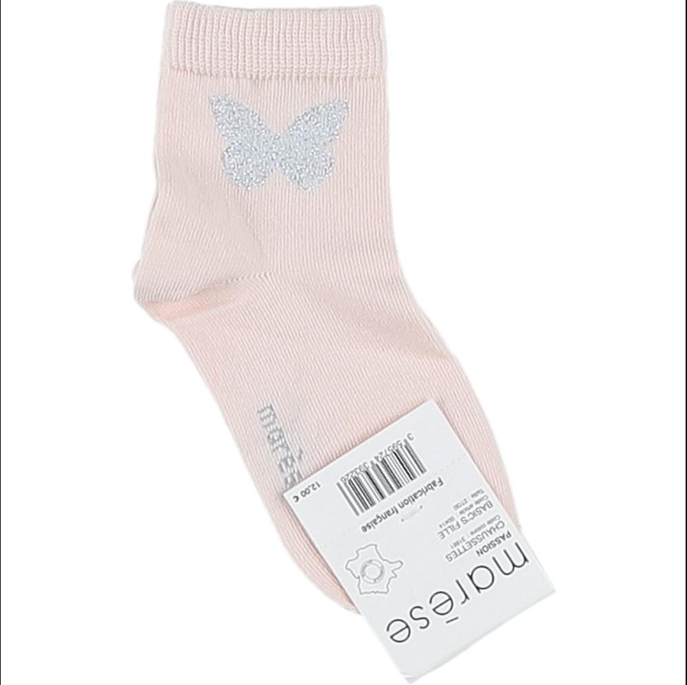 MARESE - Chaussettes rose, argent thumbnail