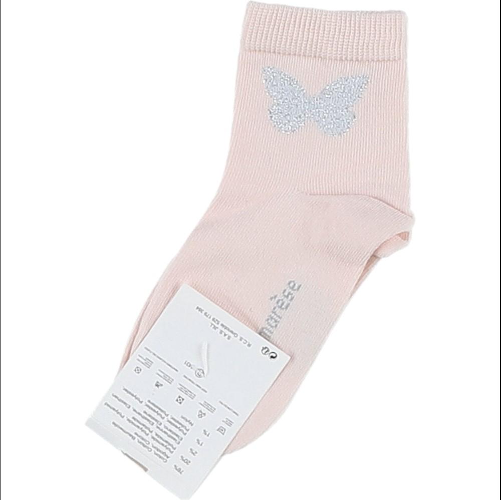 MARESE - Chaussettes rose, argent thumbnail