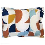 Taie d'oreiller 50x70 cm percale de coton MODULO bleu cobalt thumbnail