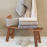 Lot de 2 gants de toilette en fils retors 16x21 cm pur coton col thumbnail
