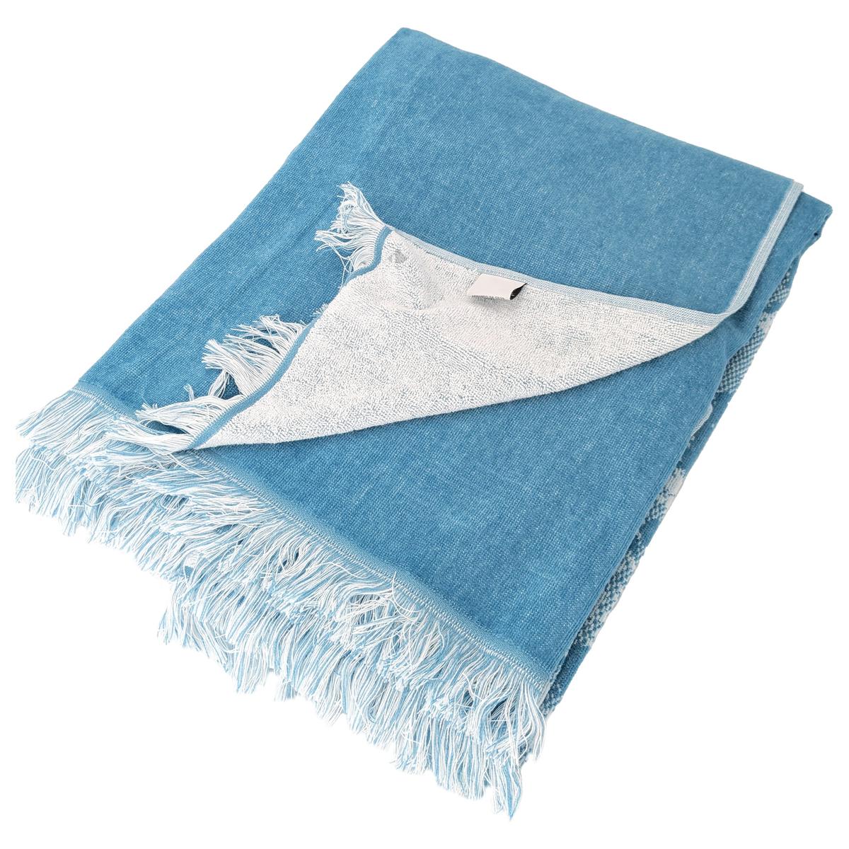 Drap de plage 100x180 cm pur coton collection MOLAROTTO bleu thumbnail