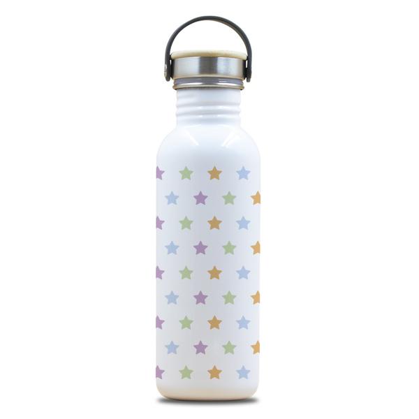 Gourde inox 750ml étoile, bouchon inox et bambou thumbnail