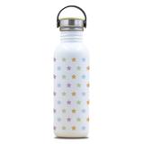 Gourde inox 750ml étoile, bouchon inox et bambou thumbnail