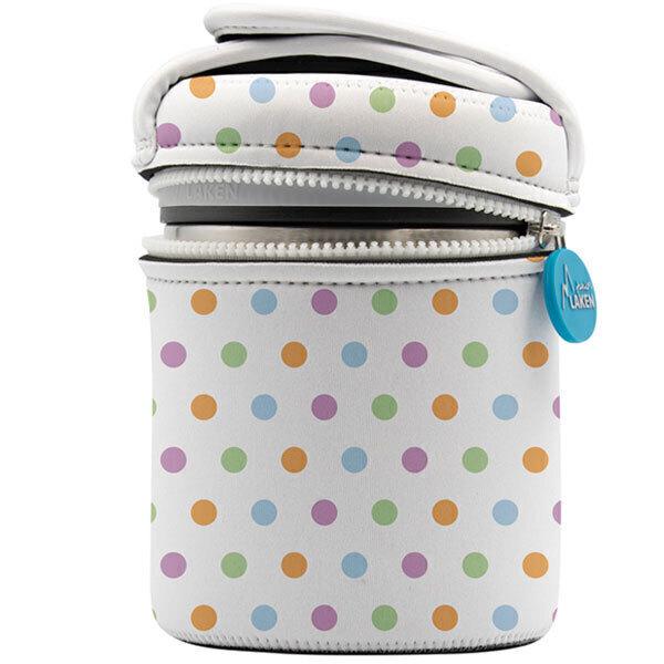 Lunch Box inox isotherme, housse Pois 1 litre thumbnail