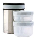 Lunch Box inox isotherme, housse Pois 1 litre thumbnail