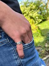 Bague Ethnique Fleur De Lotus Argent 925 thumbnail