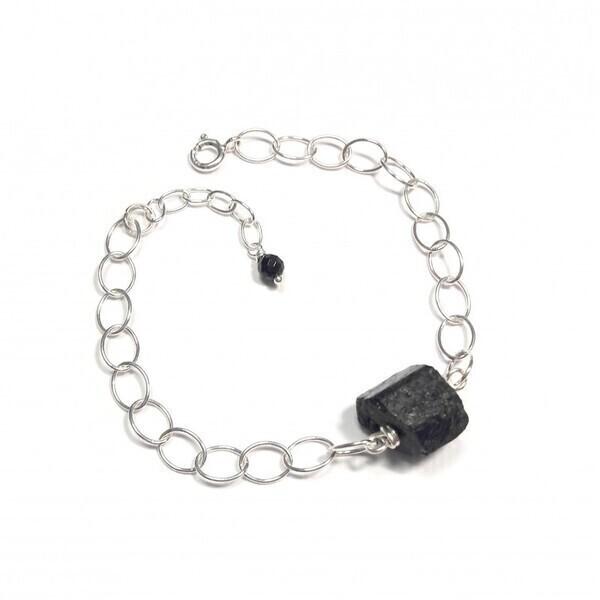 Bracelet Tourmaline Noire Argent 925 thumbnail