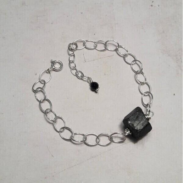 Bracelet Tourmaline Noire Argent 925 thumbnail