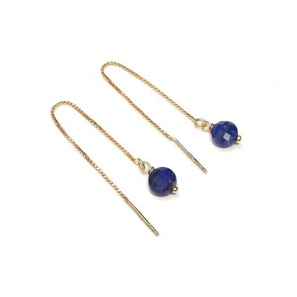 Boucles D'Oreilles Ilhéus Lapis-Lazuli Argent 925 thumbnail